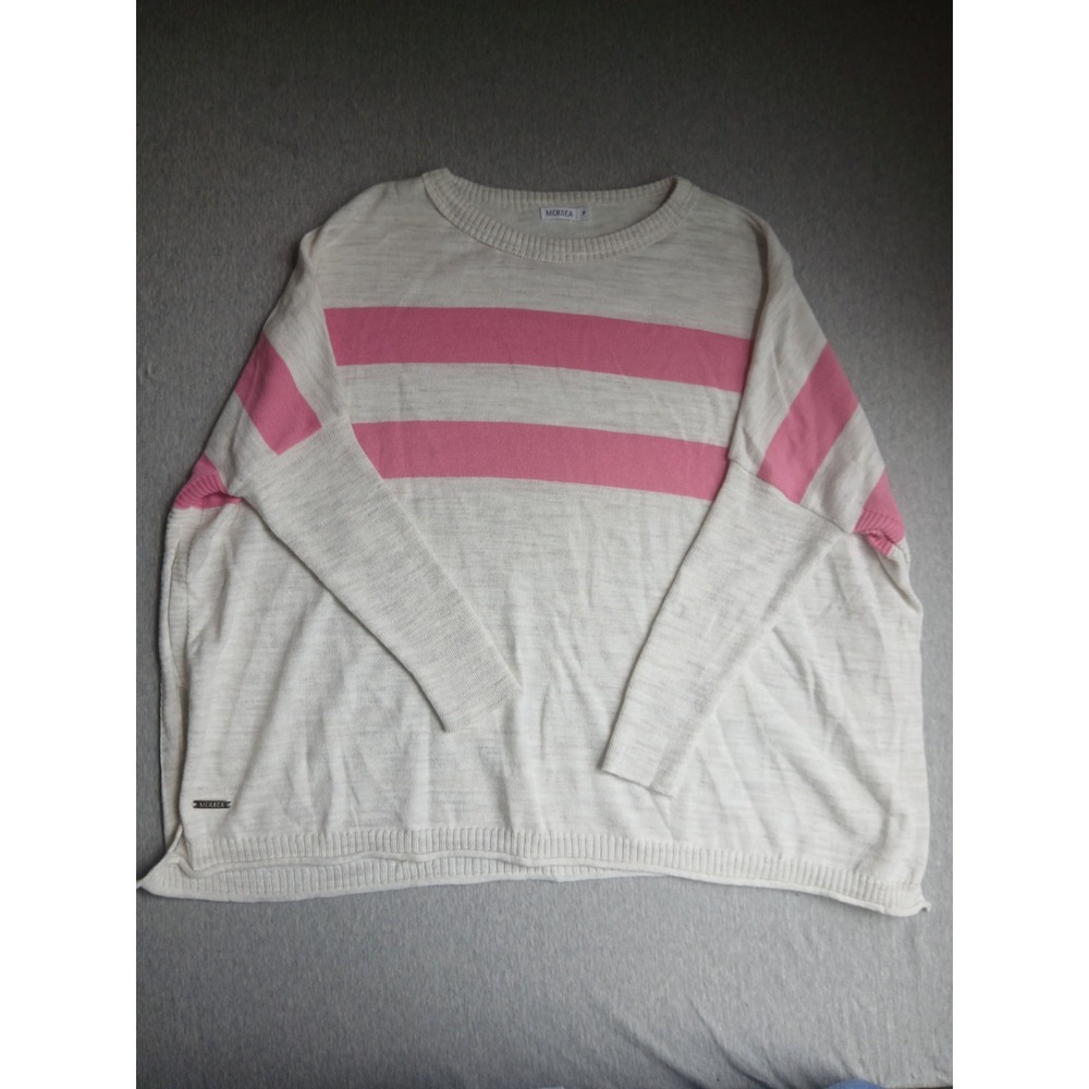Mersea Catalina Sweater Small / P Pullover Relaxed Fit Knit Preppy Lagenlook